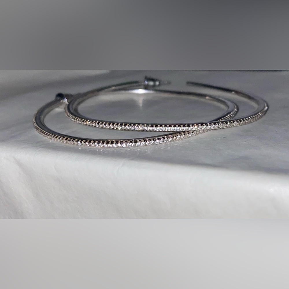 Diamond Hoop Earrings